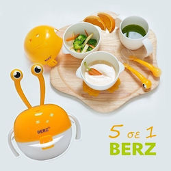Berz Baby- und Kinder-Essgeschirr aus Silikon 2 Stück