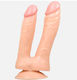 APH Διπλό Dildo με Βεντούζα Flesh