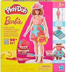 Hasbro Play-doh Barbie Florals Fringe Σετ G1360
