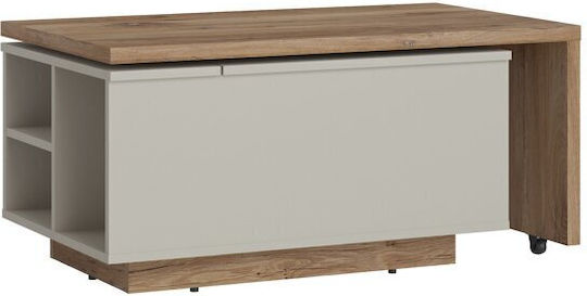 Central Coffee Table Ontario 133 with Lifting Mechanism Dark Oak Gray Central Coffee Table Ontario 133 with Lifting Mechanism Dark Oak Gray