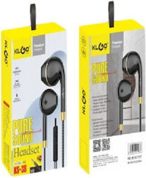 KLGO Ks-38 In-ear Handsfree Ακουστικά με Βύσμα 3.5mm Μαύρο KLGO Ks-38 In-ear Handsfree Ακουστικά με Βύσμα 3.5mm Μαύρο