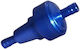 Metallischer Benzinfilter 6mm Blau Abzweigbar