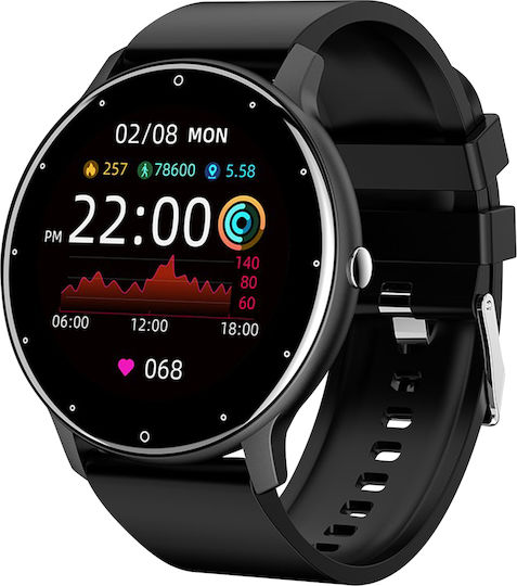 North Edge NL01 45mm Smartwatch mit Pulsmesser (Schwarz)