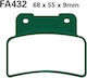 Pads Fa432 Adige P262 Asx Organic Xciting400 Maxsym400 Yzfr125 Mt125 Etc Front
