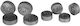 Hut Kopf 9,5mm 240 Set 5 Stück