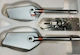 Cardinals Mr315 Silver Motorcycle Mirrors Set