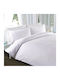 Isadore Lorraine Duvet Cover Cotton Satin Queen 240x260 White