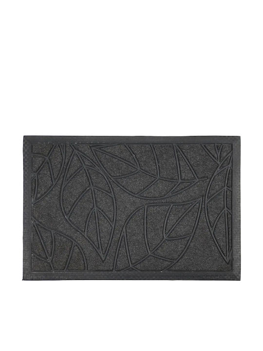 Sidirela Entrance Mat Leaf Gray 40x60cm