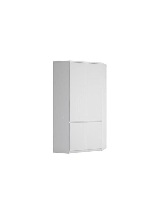 Doppeltür Kleiderschrank Ecke Merfere 101 White 95x95x200cm