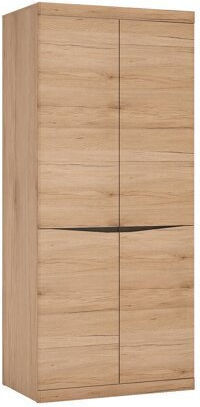Orlcira 105 Δίφυλλη Ντουλάπα Wenge, San Remo Δρυς 86x58x197cm