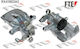 Brake Caliper Right Front Vivaro A+B Nissan NV300 16--fte-ft9290888