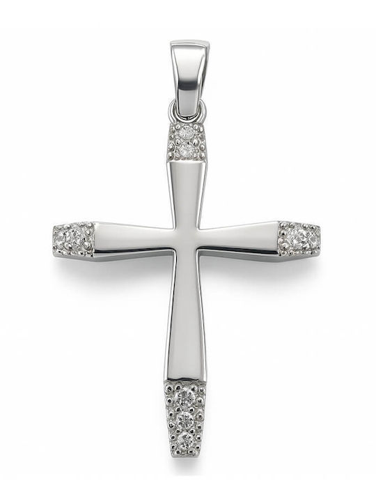 Women's Gold Cross 14K Double Sided