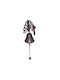 Brown Wall Decor Made of Metal 17x7.5x10.5cm 2 Pieces