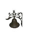 Brown Wall Decor Made of Metal 17x11x17cm 2 Pieces