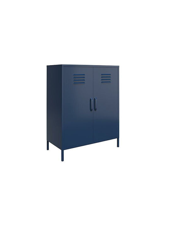 Cabinete Pardoseală Merfeli 103 Albastre (2 Bucăți) 80x40x102 cm