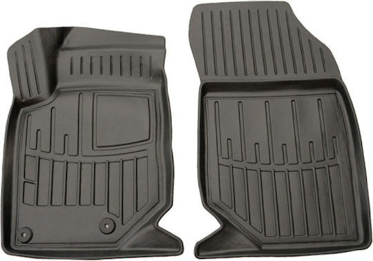 Rubber Floor Mats Compatible with Opel Mokka II Corsa F Peugeot 208 II 2008 II DS DS3 Crossback 2 Pieces