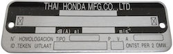 Honda Innova Genuine Frame Number Plate
