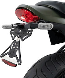 Αναδιπλούμενη Βάση Πινακίδας Barracuda Για Kawasaki Z900rs 2018-2022 Με Θέση Για Εργοστασιακά Φλας