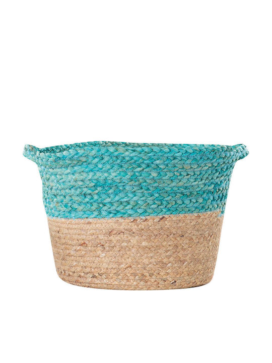Nef-Nef Homeware Velez Decorative Basket Wicker Light Blue 35x28cm