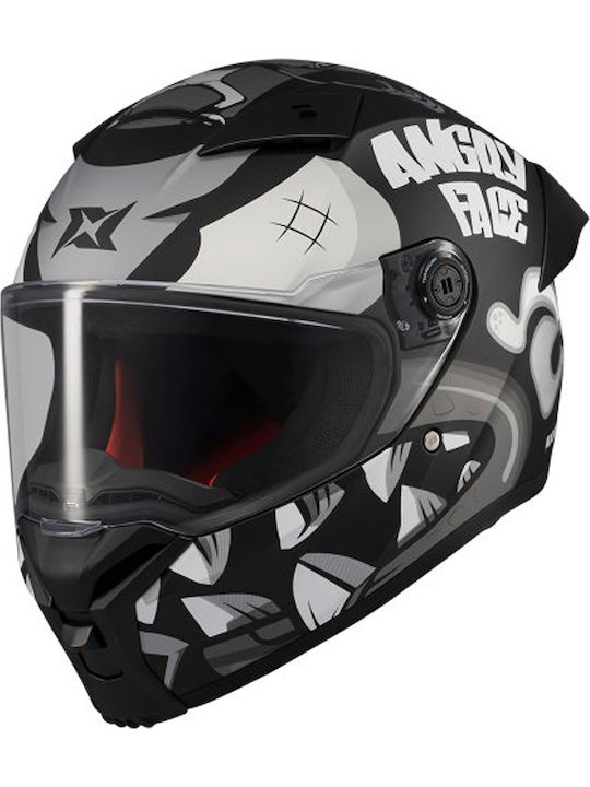 Axxis Fenix Angry face B2 Black/Grey Mat Κράνος...