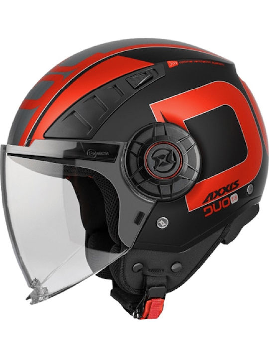 Axxis Metro S Duo B15 Red Matt Κράνος Μηχανής J...