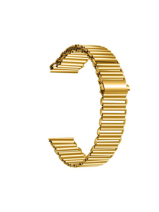Metal Strap Stainless Steel Slingshot Buckle Garmin Vivoactive 5 Gold