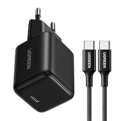 Ugreen Charger GaN with USB-C Port and Cable US...