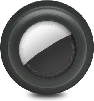 Airtag Shockproof Anti-scratch Schwarz Tragbare Bänder Silikon Hülle