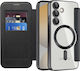 Techsuit Buchen Sie Silikon Schwarz (Galaxy S24 FE)