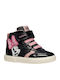 B Gisli Παιδικά Sneakers High με Σκρατς Μαύρα