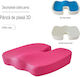 Orthopädisches Kissen Sitz mit Memory Foam 45x35x7cm in Rosa Farbe