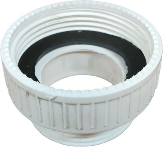 Contraction Plastic White 1 1/4" Male X 1 1/2" Female Siphons 1007 Remer