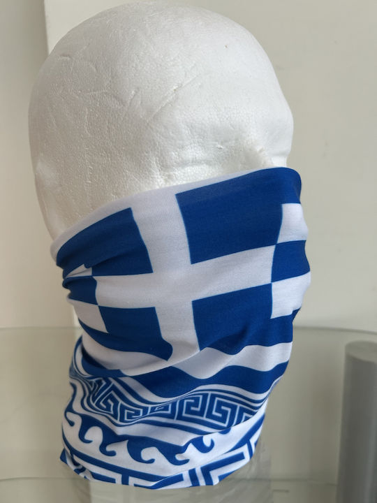 Greek Flag Blue Sports Necklace