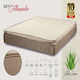 KS Kouppas Single Ergonomic Mattress 90x200cm with Independent Springs , Aloe Vera & Topper