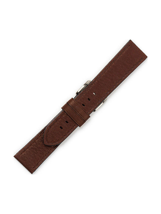 KOSTELO Leather Strap Brown 20mm