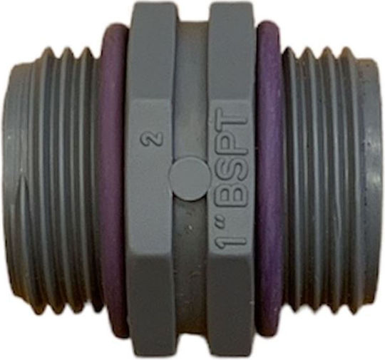 Νίπελ Μαστός Φρεατίου 1"x1" Pvc O-ring 0809020 Tavlit