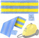 Yellow Microfiber Cloth Karcher Easyfix Steam Cleaners Replacement 2.863-259.0 Velcro Attachment Tiles Floors Panels