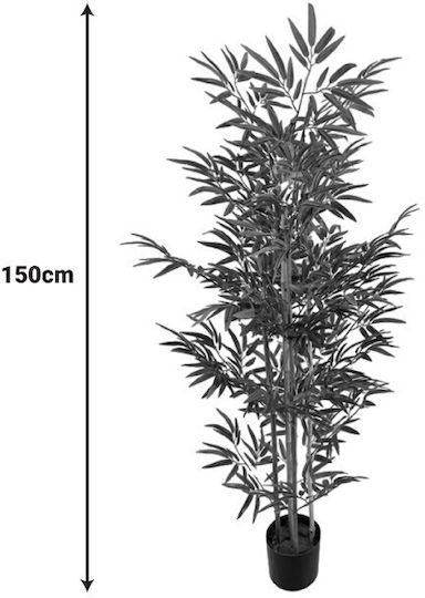 Planta Decorativă Bambus În Ghiveci Inart Verde Pp Înălțime 150cm