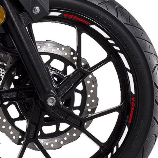 Md Bandă Adezivă Pentru Jante Suzuki V-Strom Dl-650/1000 Alb Roșu