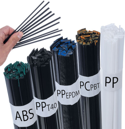 Plastic Welding Rods Pp Pp+t40 Pp Epdm Abs Pc+pbt 50g Black White
