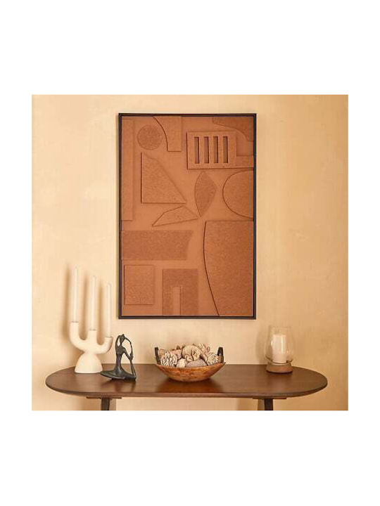 Atmosphera Canvas 3D Jilani 60 x 90 cm – Brown Embossed 210455