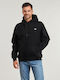 Left Chest Sweatshirt mit Kapuze Schwarz