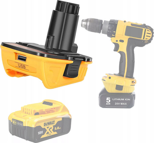 Rosfix Adapter Dewalt Dc9096 Dewalt Battery Dca1820 Yellow Black