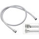 Shower Hose Bathroom Non-Toxic PVC Chrome White 200cm 332cn200 Remer