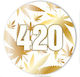 V Syndicate Slikks Малка Кръгла 420 Златна