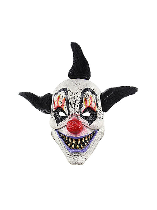 Clown Maske Schwarze Tüpfel Horror Latex 3-2617