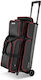 Vevor 3 Ball Bowling Bag Wheels Double Roller Bowling Bag Shoe Compartments