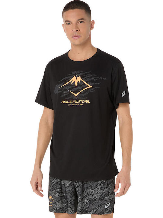 Fujitrail Αθλητικό T-shirt Μαύρο