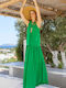Maxi Φόρεμα Πλεκτό Green