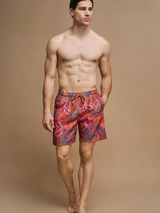 Costum de baie bărbați Litore Pantaloni Scurți Albastri Roșii Costum de baie bărbați Litore Pantaloni Scurți Albastri Roșii